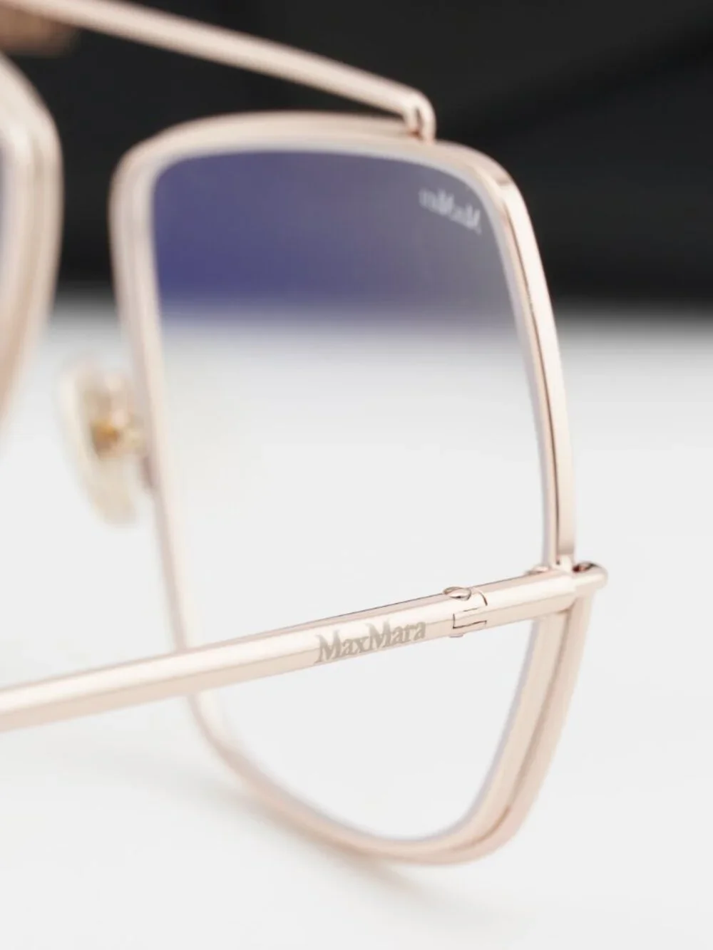 Max Mara MM5118-B 028 Square Eyeglasses - Rose Gold 58mm